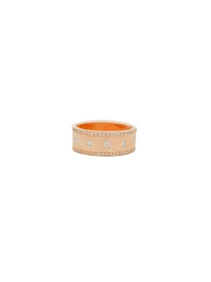 0.36ct Diamond 14K Gold Flush Band Ring