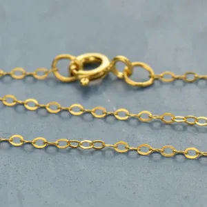 14K Gold Filled Chain - 18 Inch Delicate Cable Cha