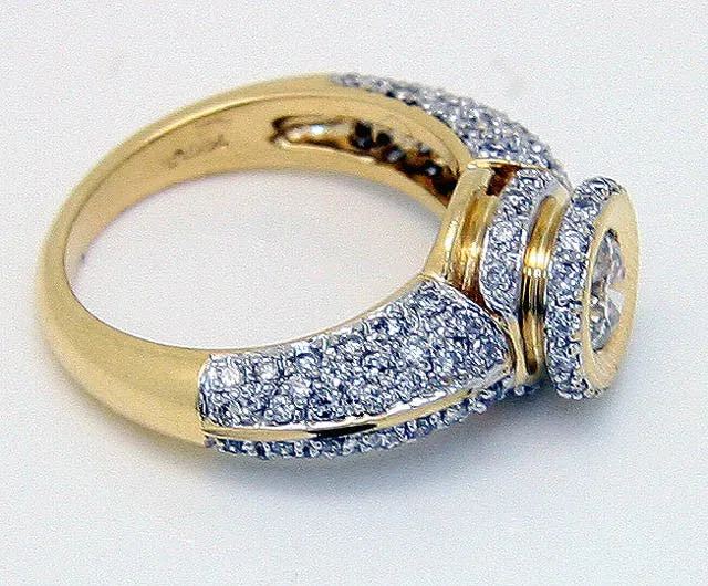 1.79ct Pave' Diamond Engagement Ring