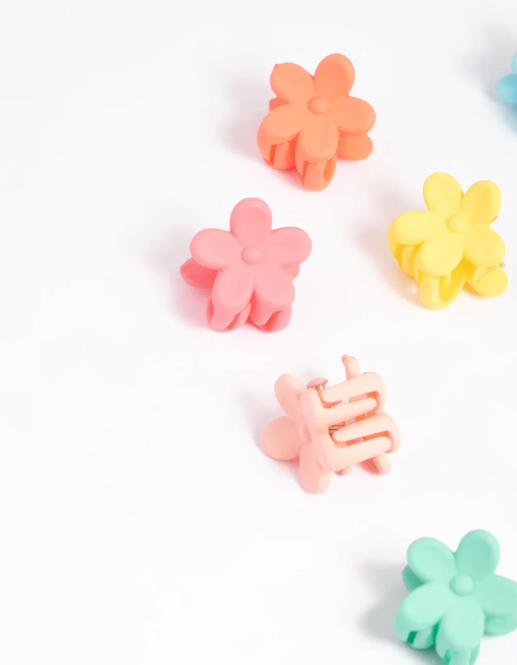 90s Multi Mini Flower Claw Clip Pack