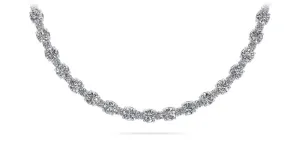 Affectionately Yours Diamond Tennis Diamond Necklace with 14.91 ct.(finished) 2mm, 3.6mm