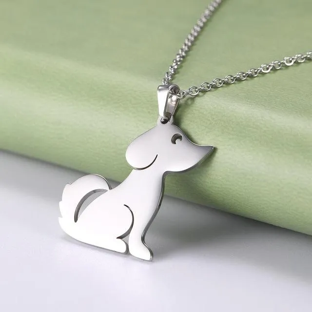 Animal Necklaces Stainless Steel- Pig, Koala, Doggy, Cat, Owl Gold or Silver Tone