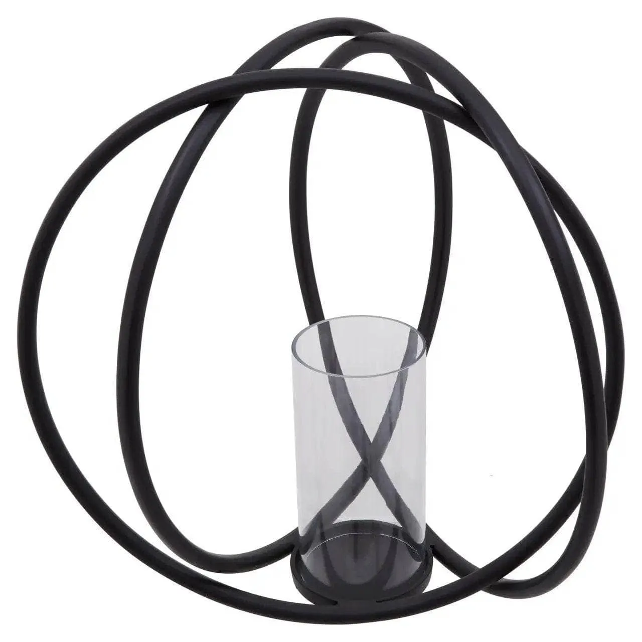 Aura Black Candle Holder - Large