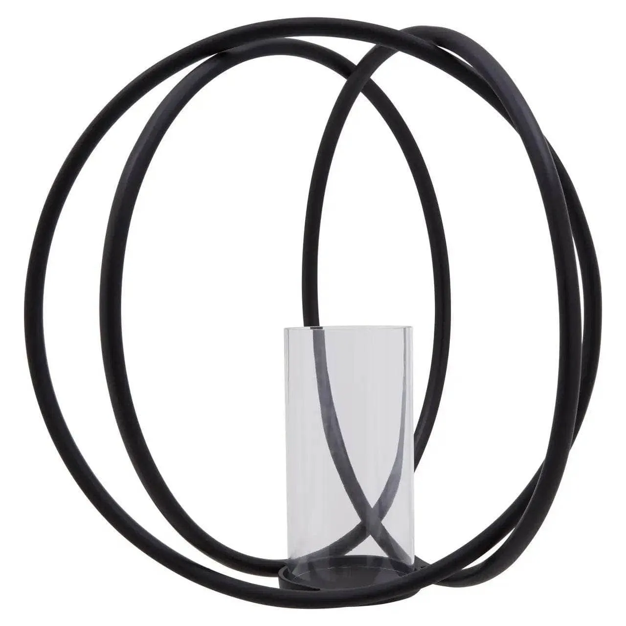 Aura Black Candle Holder - Large