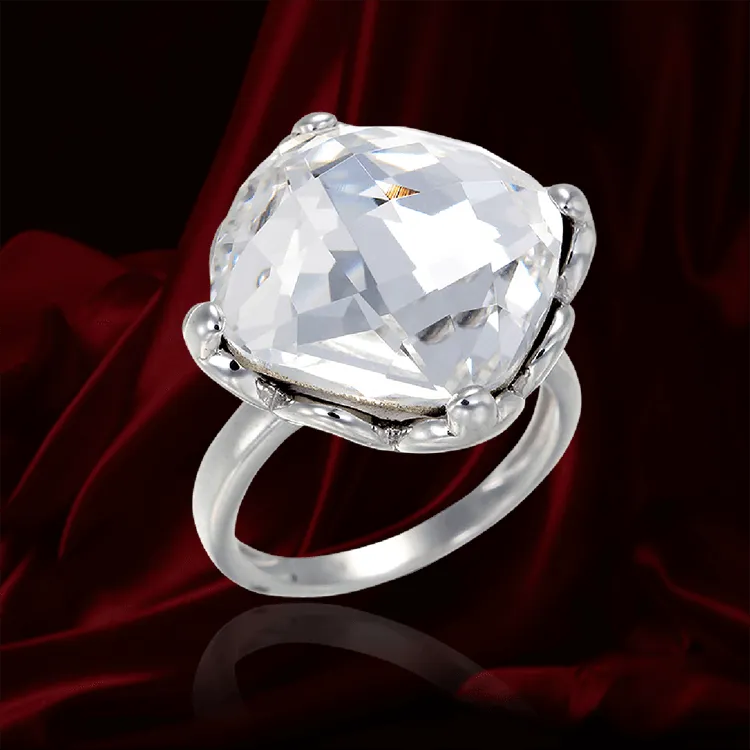 Brilliant White Crystal Ring