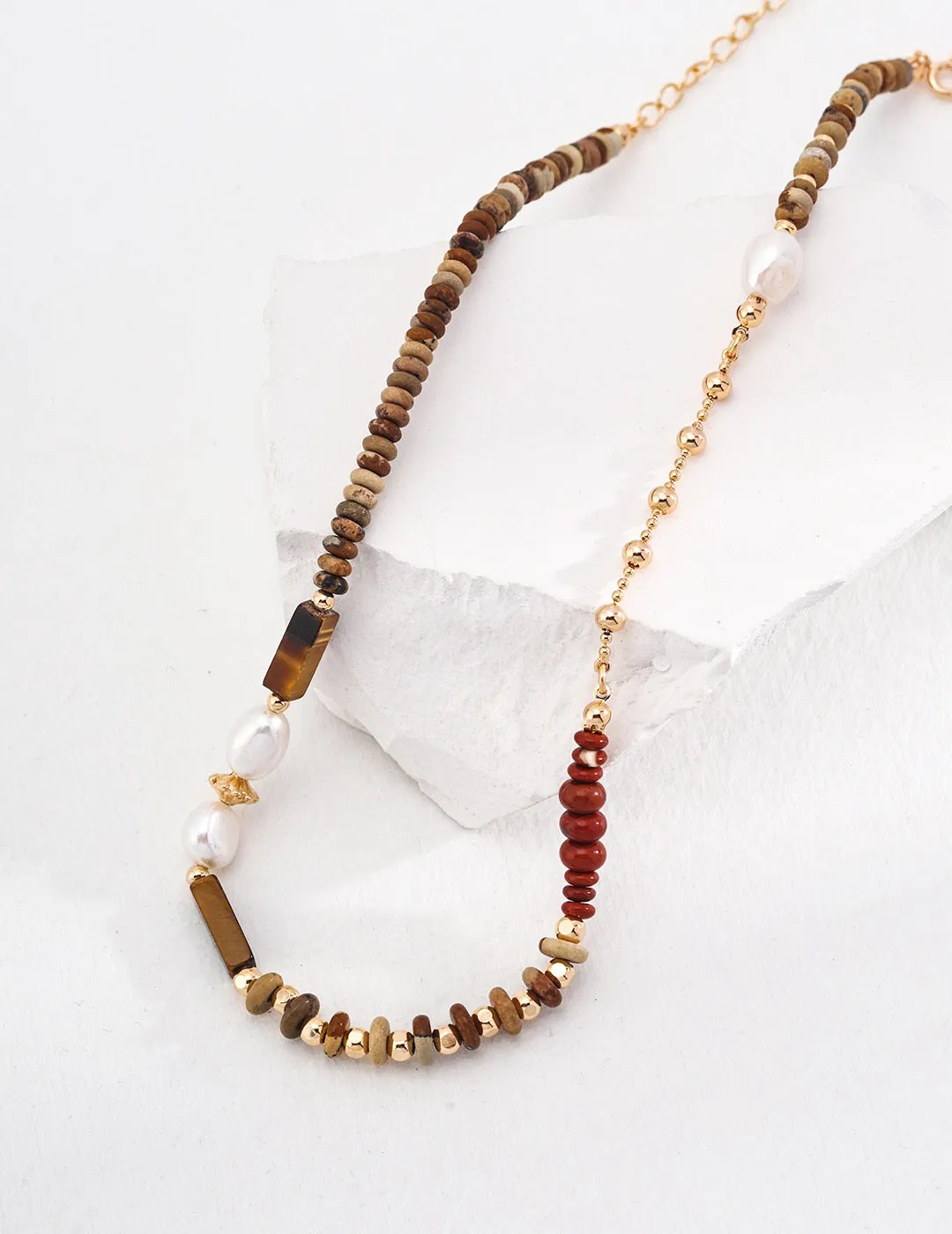 Chic Maillard Pearl Beaded Necklace