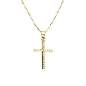 Crystal Cut Cross Necklace