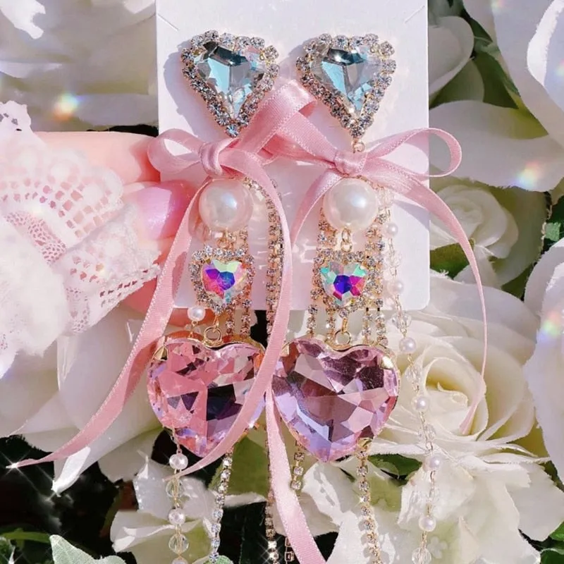 Crystal Princess Drop Earrings