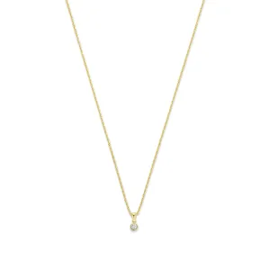 De la Paix Inaya 14 karat gold necklace with diamond 0.01 carat