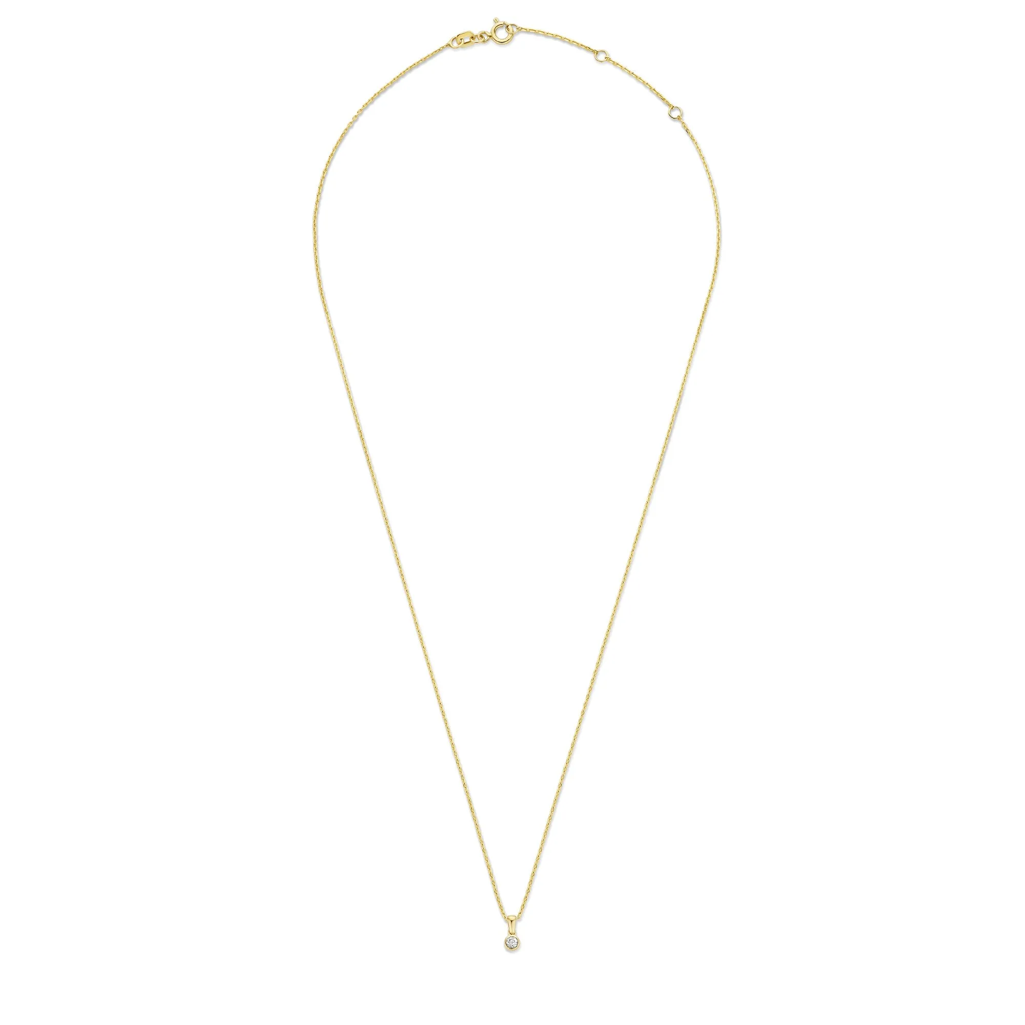 De la Paix Inaya 14 karat gold necklace with diamond 0.01 carat