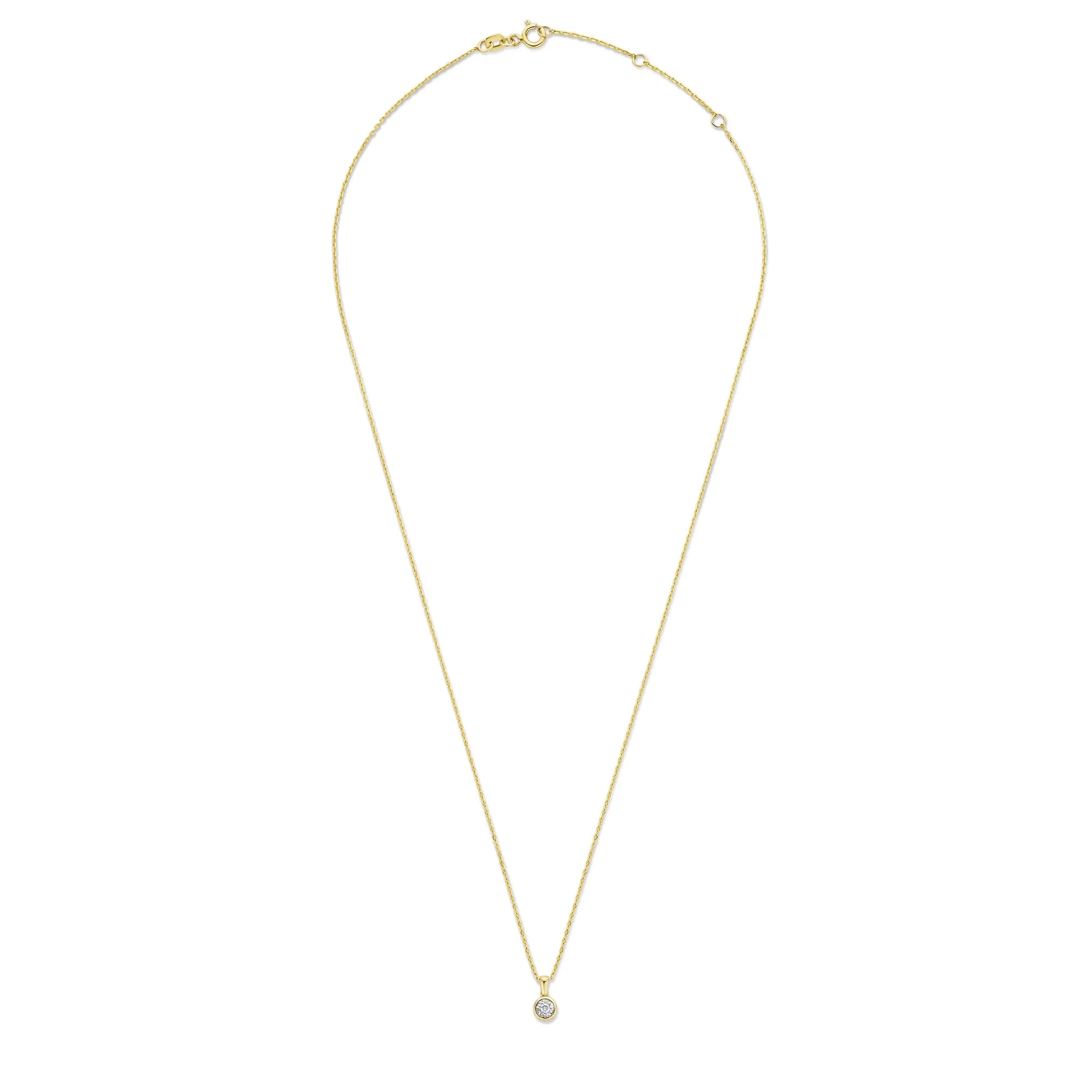 De la Paix Inaya 14 karat gold necklace with diamond 0.03 carat