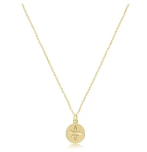 E Newton 16" Necklace Gold - Direction Disc