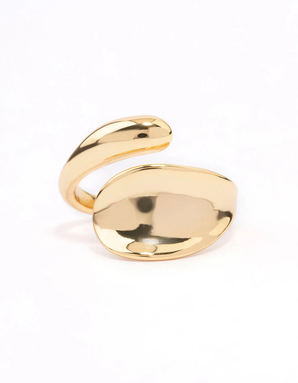 Gold Plated Bold Wrapped Ring