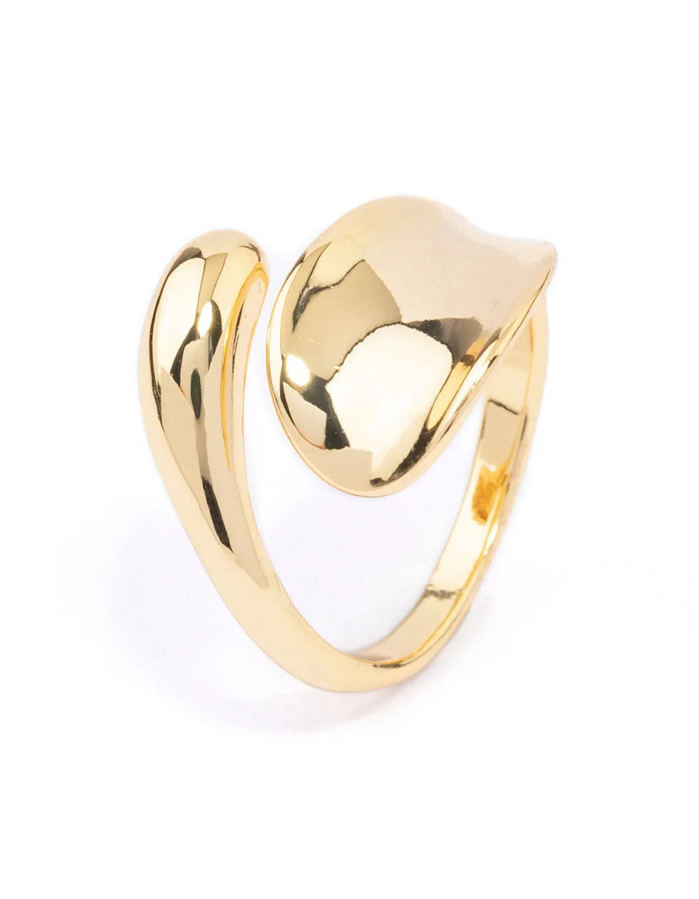 Gold Plated Bold Wrapped Ring