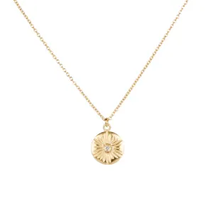 Large Vermeil Lucia Diamond Necklace