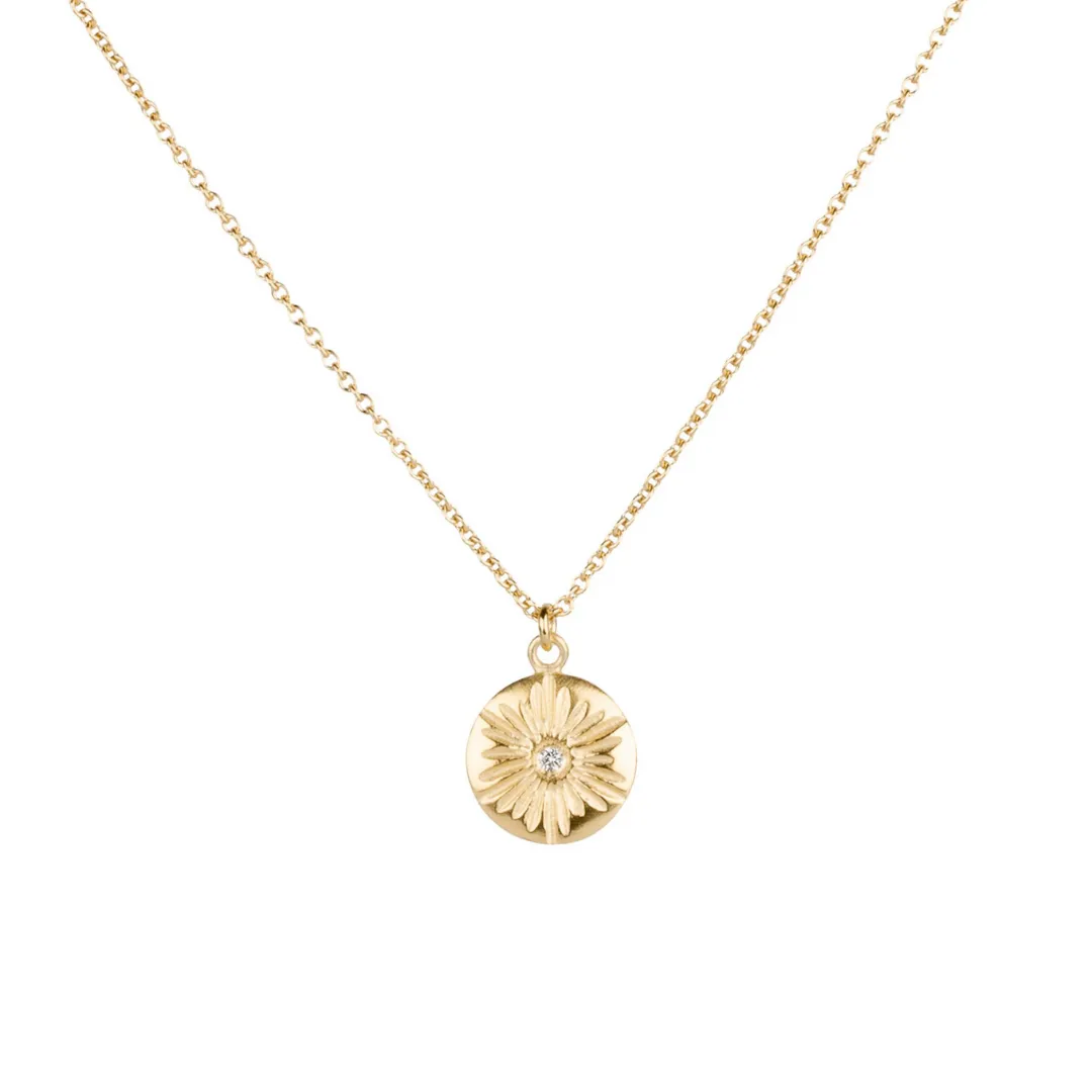 Large Vermeil Lucia Diamond Necklace