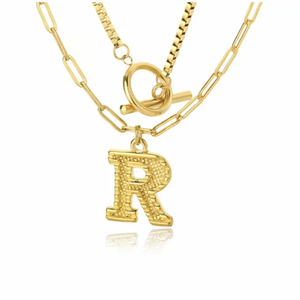 Letter Initial Layer Necklace