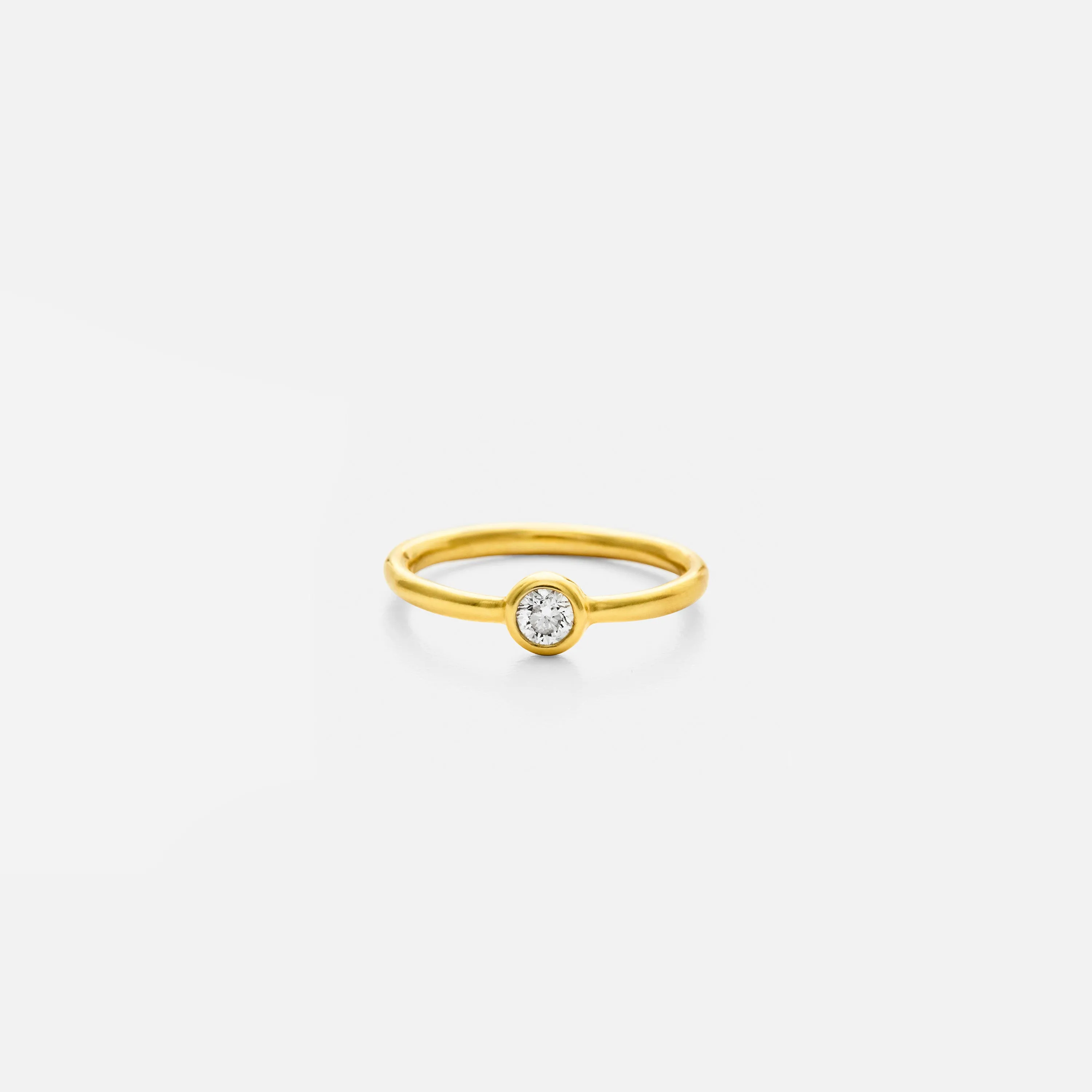 Lettie, with Brilliant Diamond, 19K Gold