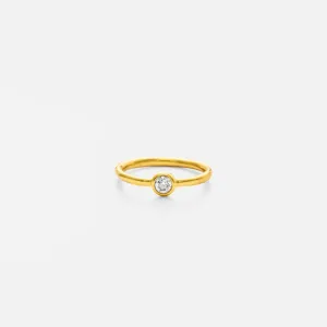 Lettie, with Brilliant Diamond, 19K Gold