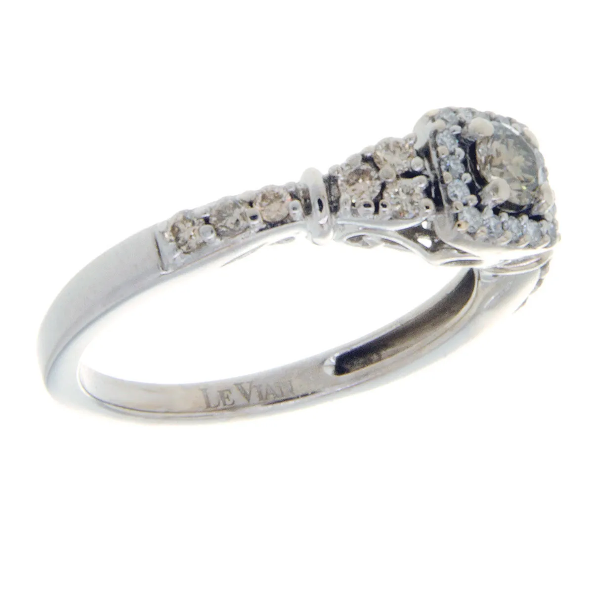 Levian Chocolate Diamond Halo Ring