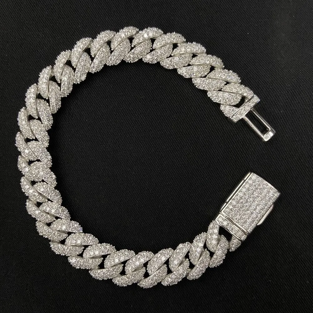 Moissanite Diamond Miami Bracelet