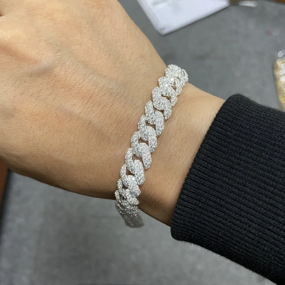 Moissanite Diamond Miami Bracelet