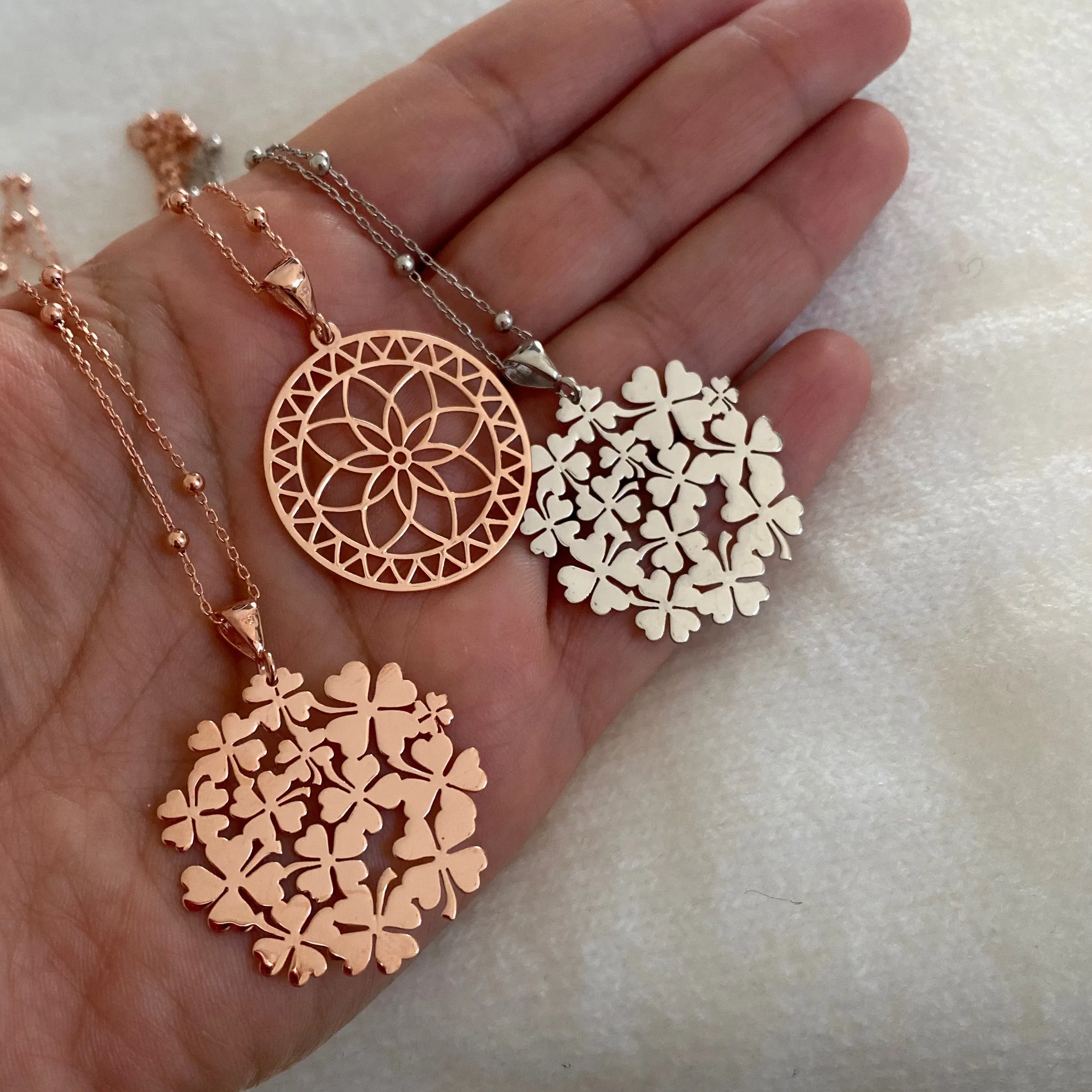 Necklaces with large pendants