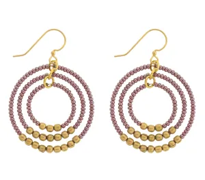 ***NEW***<br>Gyroscope Earring <br> Mulberry