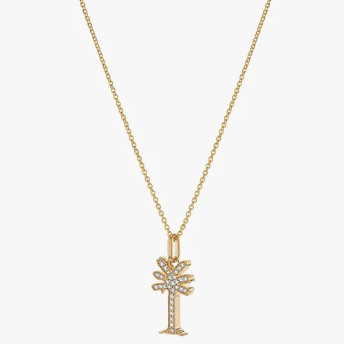 Noémie Palm Tree Diamond Necklace