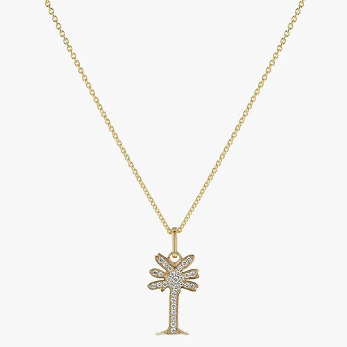 Noémie Palm Tree Diamond Necklace