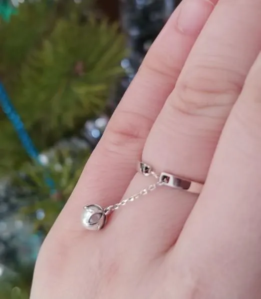 Open rings dangle white pearls, 925 Sterling Silver Tears Of Flowers