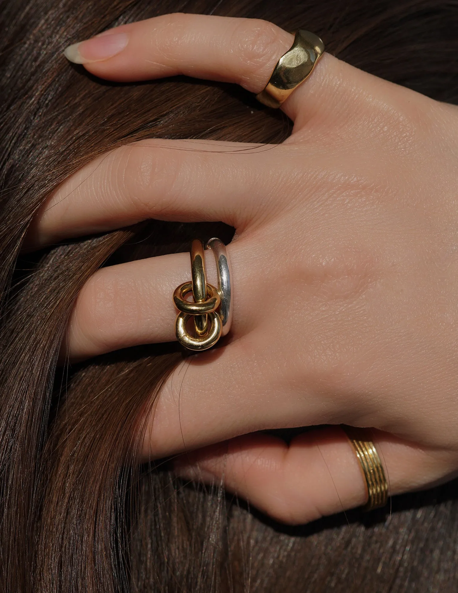 Organic Ring <br>Gold Vermeil