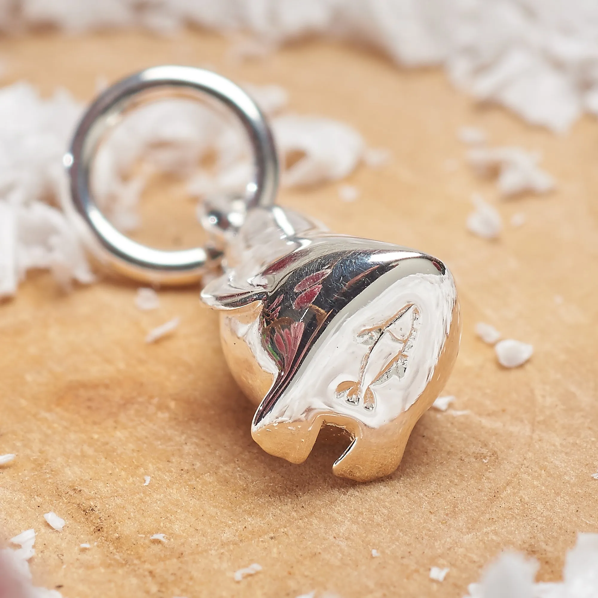 Penguin & Pebble Love Token Personalised Silver Necklace