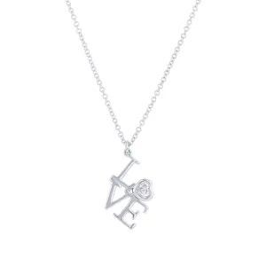 Philly Love Bezel Diamond Necklace