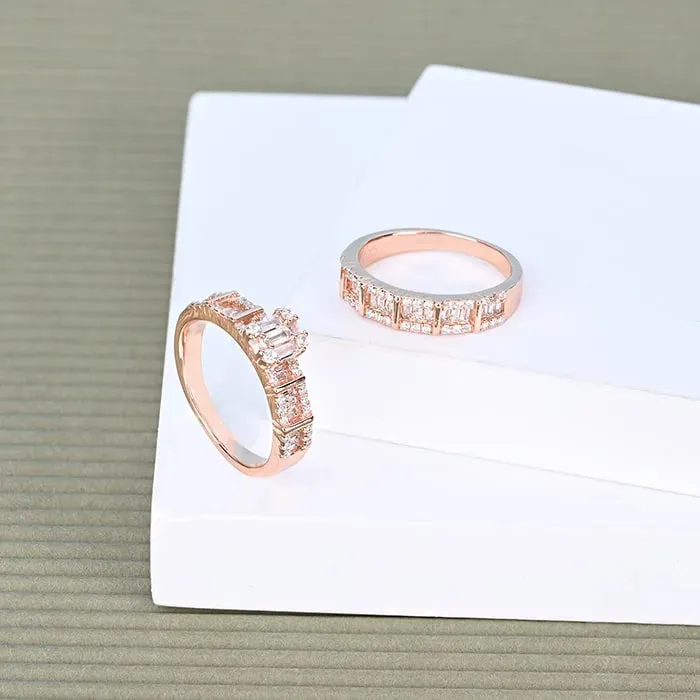 Radiant Allure Stack Rings