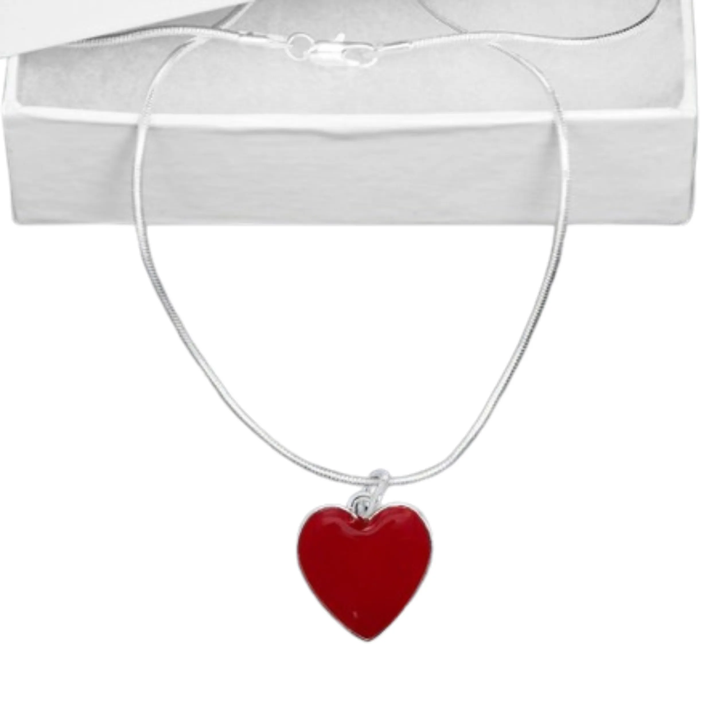 Red Heart Charm Necklaces