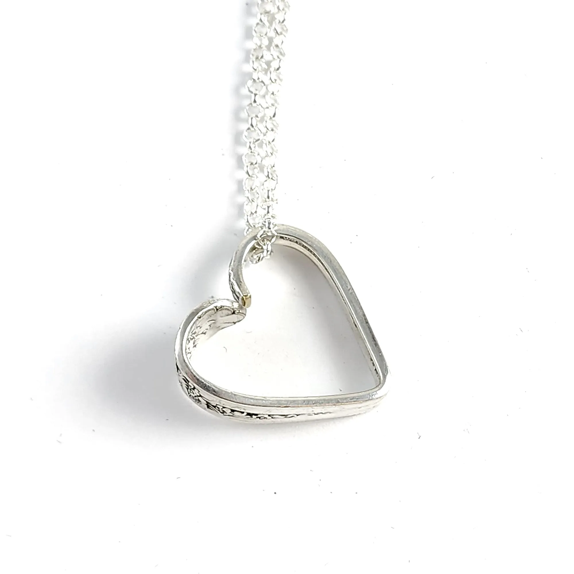 Rogers Jubilee Floating Heart Spoon Necklace