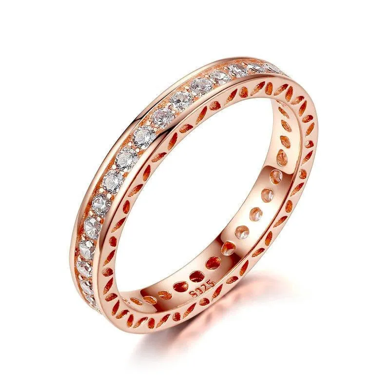 Rose Gold Diamond Wedding Band