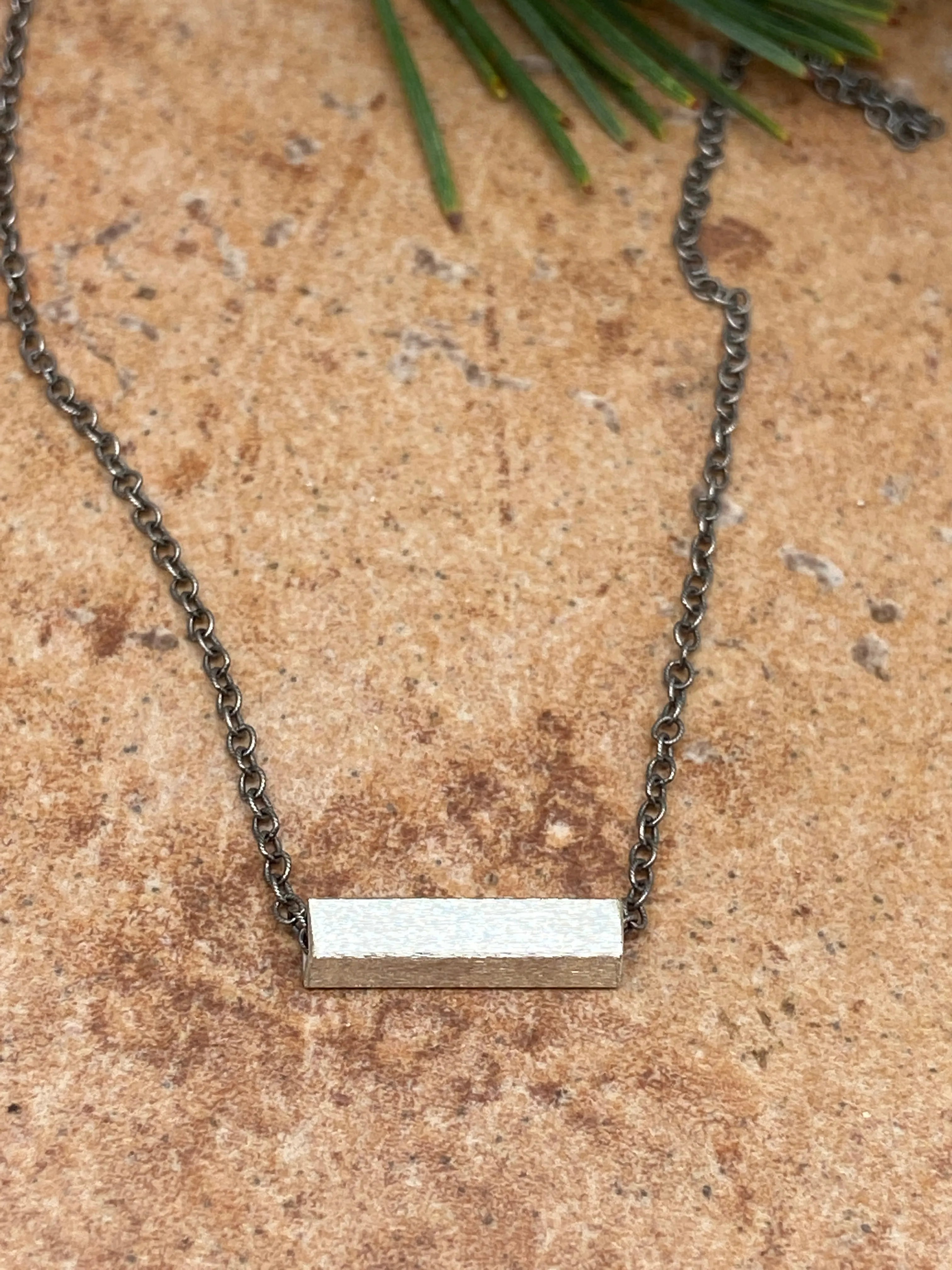 Silver Bar Necklaces