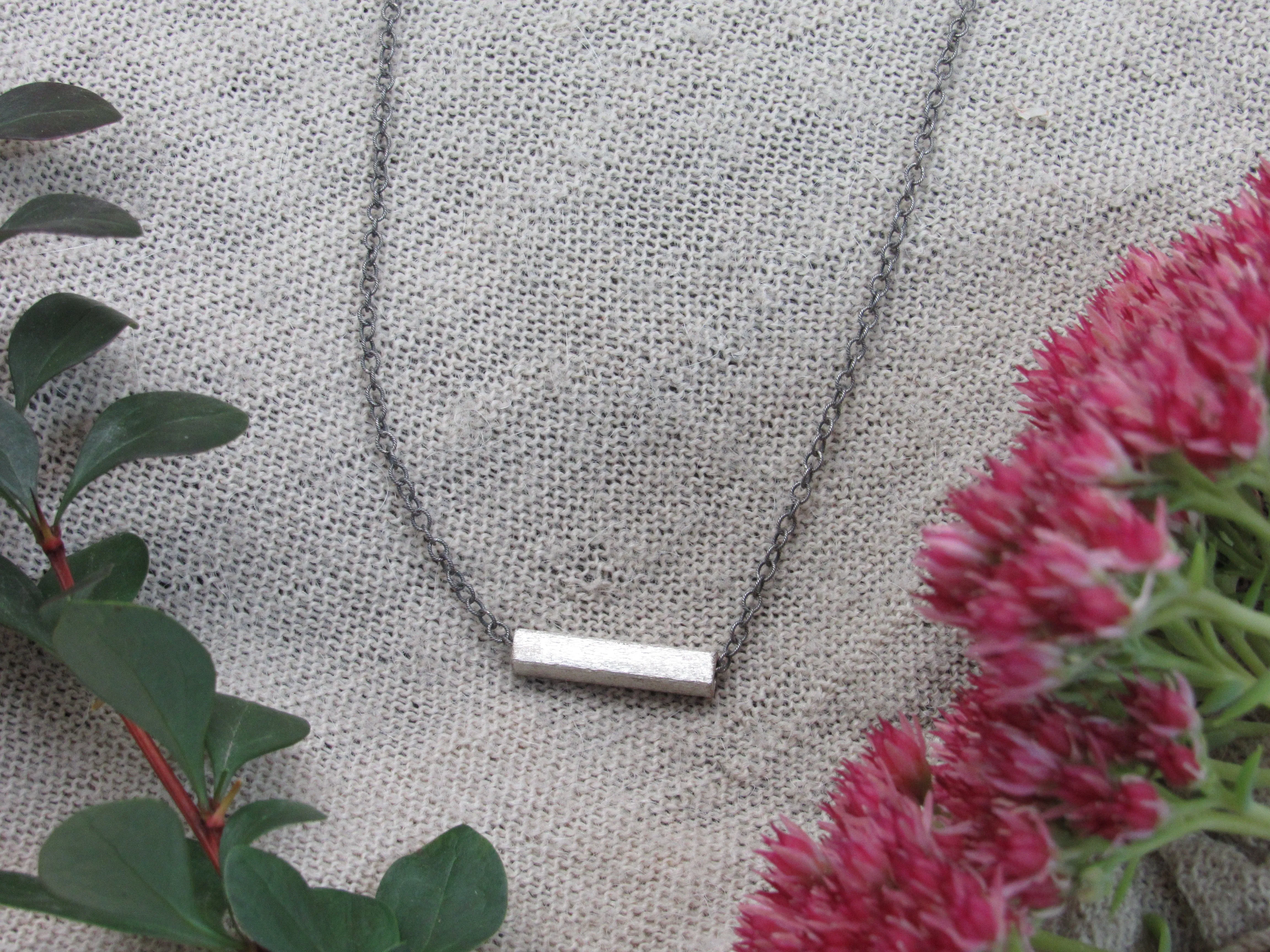 Silver Bar Necklaces