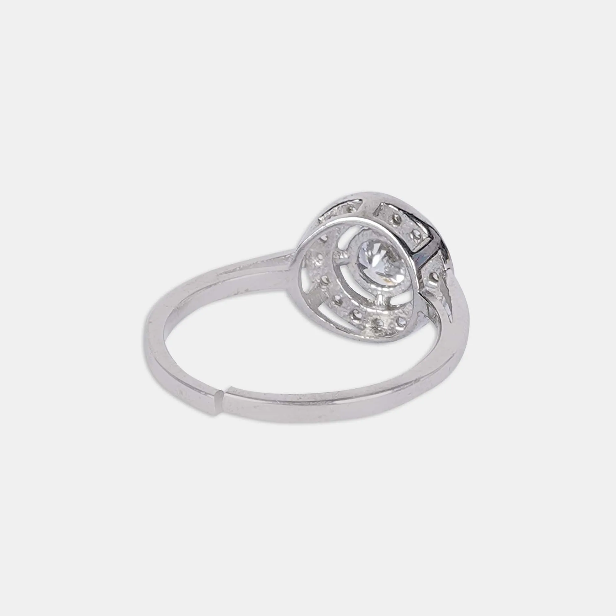 silver timeless frost lux ring