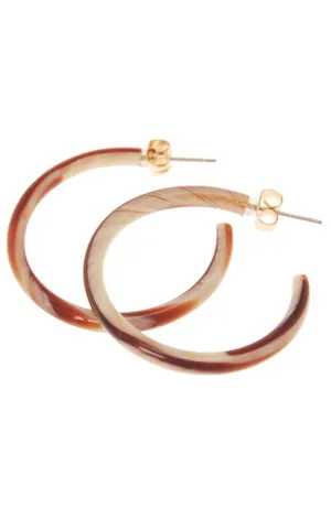 Skinny Medium Hoop Earrings