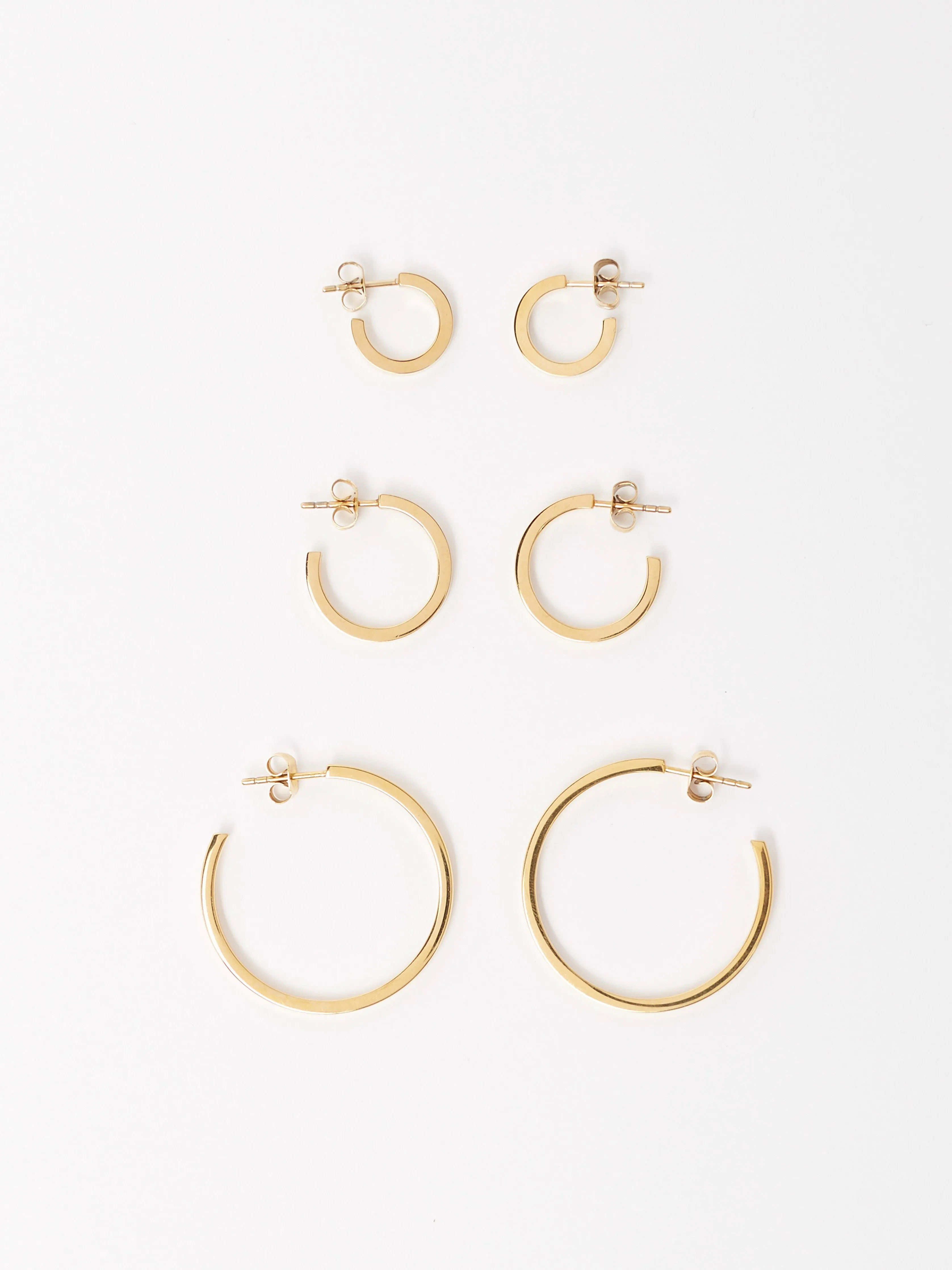 Small Simple Gold Hoops