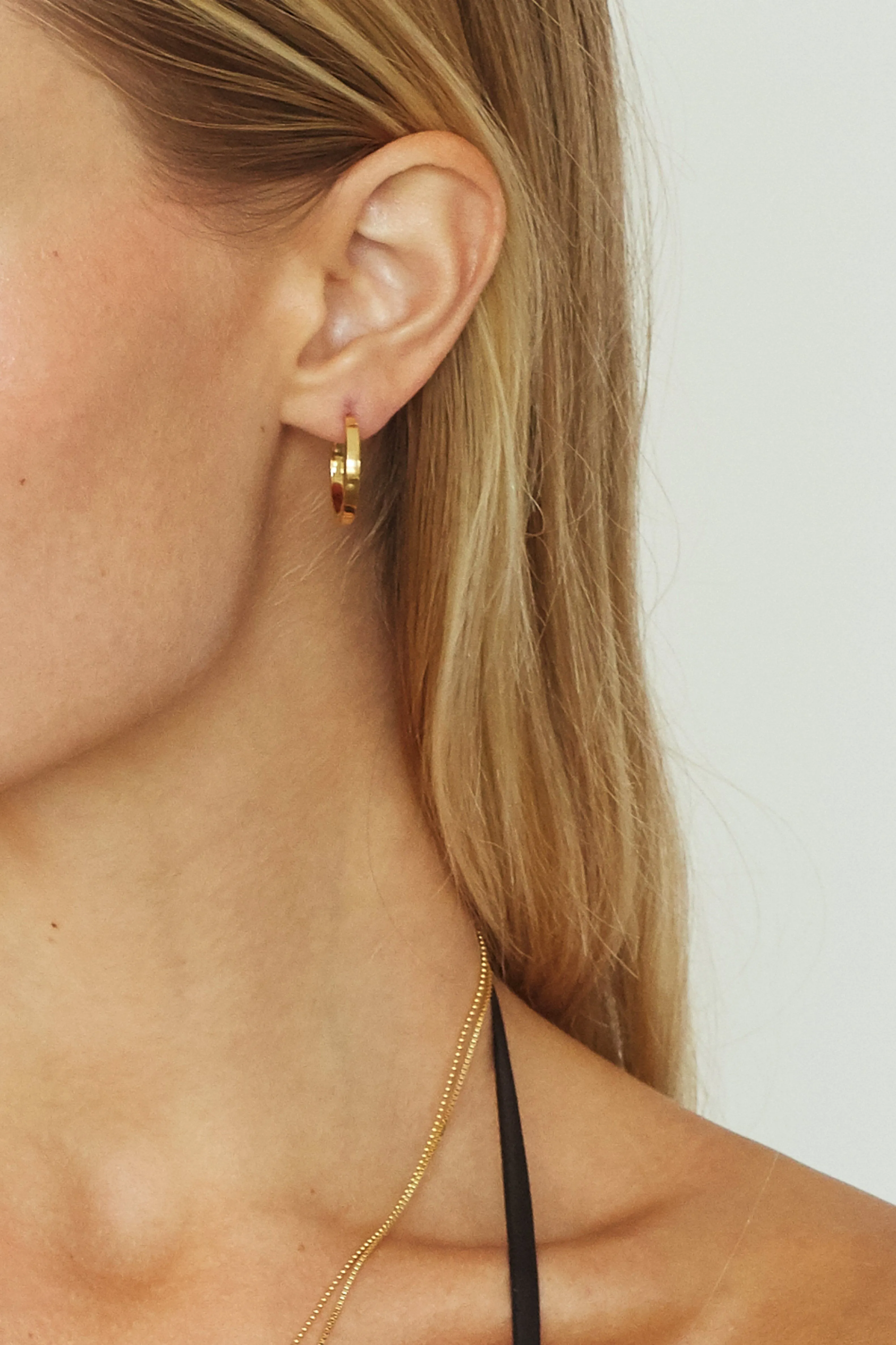 Small Simple Gold Hoops