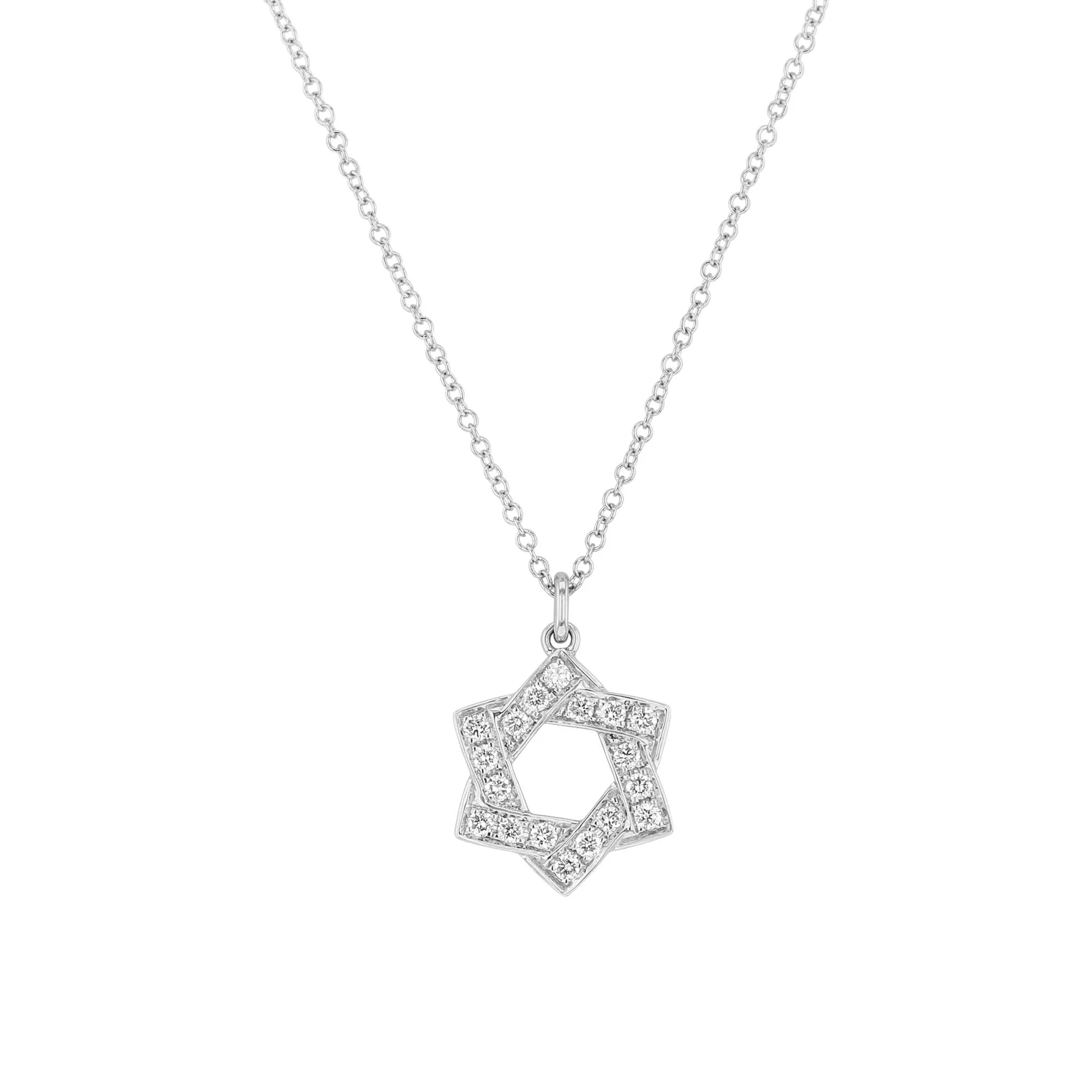 Star of David Diamond Necklace