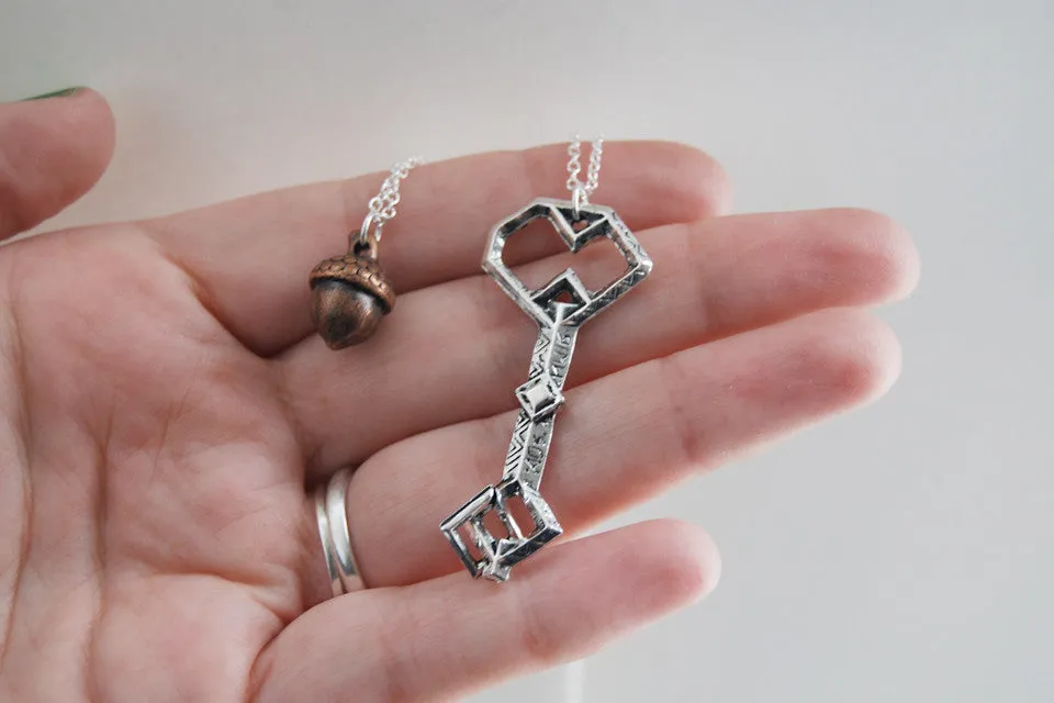 Thorin and Bilbo BFF Necklaces -TWO Necklaces-