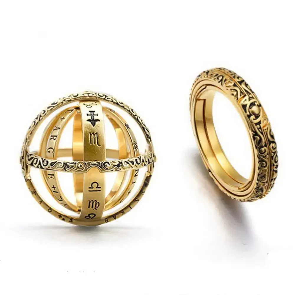 Vintage Astronomical Ball Rings